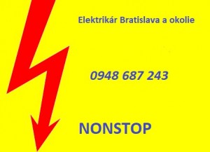 Opravy elektroinštalácií -Elektrikár Bratislava